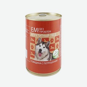 Консервы для собак Ем без проблем мясное ассорти с потрошками, 970 г
