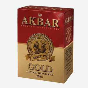 Чай черный Akbar Gold среднелистовой, 250 г
