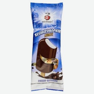 Мороженое Ленинградское Люкс эскимо в шоколадной глазури, 80 г (Айсберри)