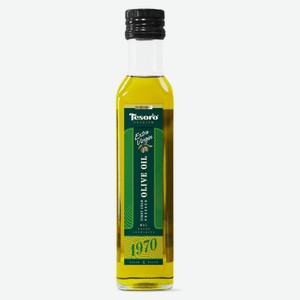 Масло оливковое Tesoro Extra Virgin, 250 мл, стеклянная бутылка