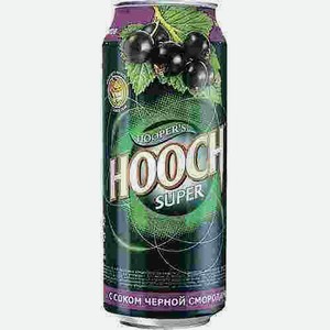 Напиток Слабоалкогольный Хуууч Супер Черная Смородина 7,2% 0,5л