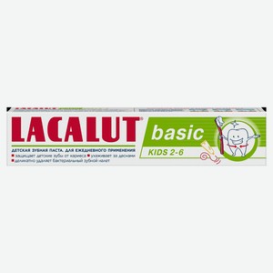 Зубная паста детская Lacalut basic Kids 60г 2-6лет