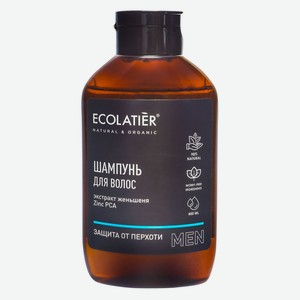 Шампунь д/волос мужской Ecolatier Защита от перхоти 400мл