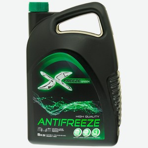 Антифриз X-FREEZE Green, в п/э бут.5кг