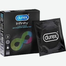 Презервативы DUREX Infinity с анестетиком №3
