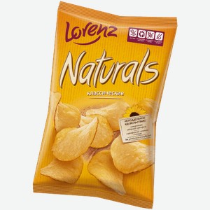 Чипсы картофельные Lorenz Naturals классические, 100 г