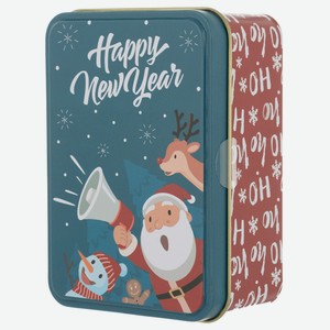 Носки мужские в коробке 2 пары, PU 019 новогодние New Year 2023 - микс, Коробка, Санта, 27