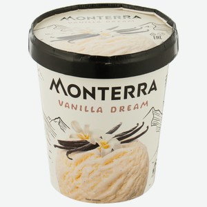 БЗМЖ Мороженое Monterra Vanilla Dream пломбир ванильн. ведерко 252 г