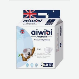 Трусики-подгузники Aiwibi Premium L 9-14 кг, 10 шт.