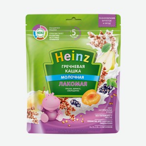 Каша Heinz молочная гречневая груша/абрикос/смородина с 5 мес 170г