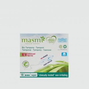 Гигиенические тампоны из органического хлопка MASMI Super 18 шт