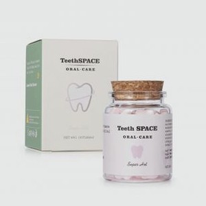 Зубная паста в таблетках TEETHSPACE Peach Toothpaste Tablets 65 шт