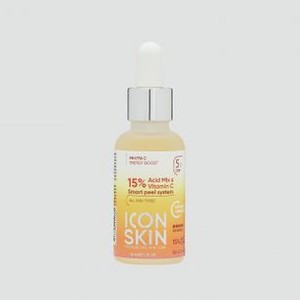Пилинг для сияния и осветления кожи лица с витамином C 15% комплексом кислот ICON SKIN Peeling With Vitamin C With 15% Acid Complex 30 мл