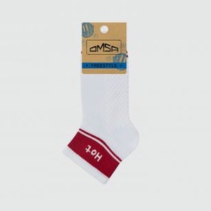 Носки OMSA Freestyle Bianco, Rosso 45-47 размер
