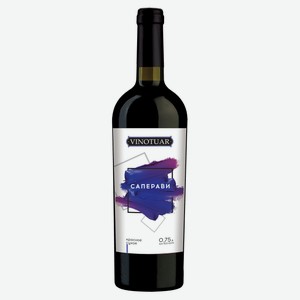 Вино Vinotuar Саперави красное сухое Россия, 0,75 л