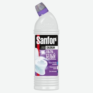 Чистящее средство для ванн и унитазов Sanfor Chlorum с содержанием хлора, 750 г