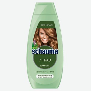 Шампунь для волос Schauma 7 Трав свежесть и объём, 360 мл
