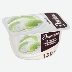 Творожок «Даниссимо» фисташковое мороженое 6,5%, 130 г