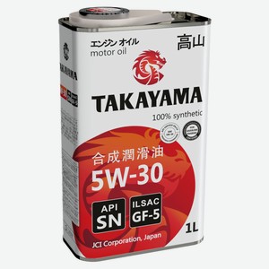 Моторное масло TAKAYAMA GF-5 SN 5W30 синтетическое, 1 л