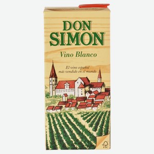 Вино Don Simon Vino Blanco белое сухое Испания, 1 л