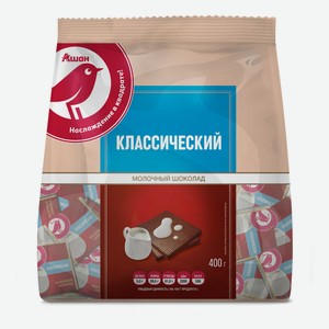 Шоколад молочный АШАН Красная птица, 400 г