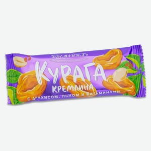 Батончик шоколадный «Кремлина» Курага с арахисом, льном и витаминами, 30 г