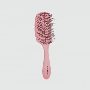Массажная мини био-расческа для волос SOLOMEYA Scalp Massage Bio Hair Brush Mini Pink 1 шт