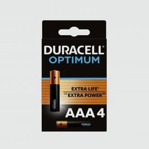 Батарейка DURACELL Lr03-4bl Optimum 4 шт