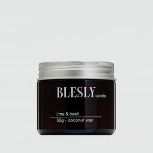 Свеча ароматическая BLESLY Lime & Basil 55 гр