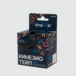 Тейп (бинт) нестерильный адгезивный восстанавливающий KINEXIB Kinesio Tape Pro 5m*5cm Black 1 шт