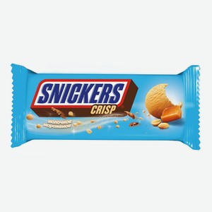 Мороженое батончик Snickers crisp БЗМЖ 34,5 г