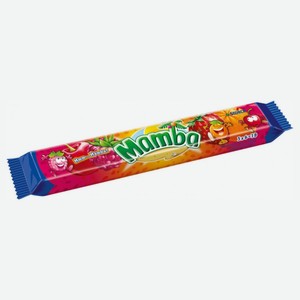 Жевательные конфеты Mamba апельсин-вишня-малина-клубника, 79.5 г