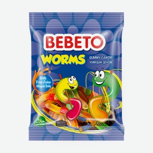 Мармелад жевательный Bebeto Worms, 70 г