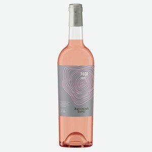 Вино «Высокий Берег» Розе розовое сухое Россия, 0,75 л