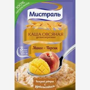 СЗМЖ Каша овсяная Мистраль манго-персик 40г