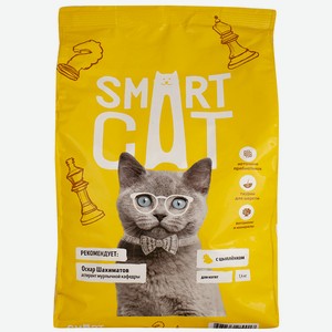 Сухой корм для котят с цыпленком Smart Cat 1,4кг