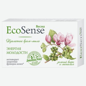 Крем-мыло туалетное Весна Ecosense зелёный кофе и магнолия 90г