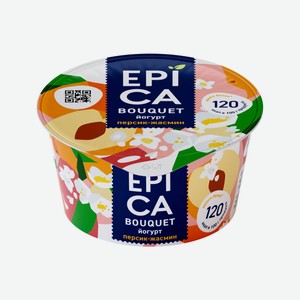 БЗМЖ Йогурт Epica Bouquet с персиком и жасмином 4,8% 130
