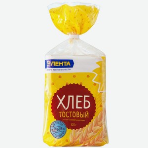 Хлеб ЛЕНТА Тостовый пшеничный, Россия, 320 г
