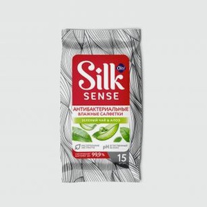 Влажные салфетки антибактериальные 15 шт. OLA Silk Sense 15 шт