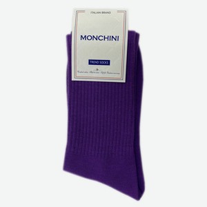 Носки женские Monchini артL202 - Сиреневый, Без дизайна, 35-37