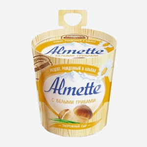 БЗМЖ Сыр творож Almette с белыми грибами 60% 150г Россия