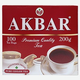 Чай   Akbar   черный в пакетиках, 100 шт