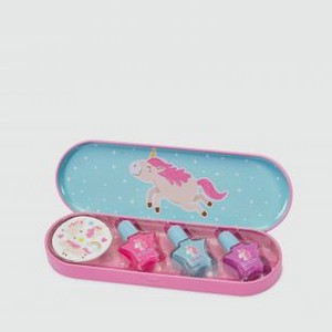Набор детской декоративной косметики для ногтей MARTINELIA Sweet Dreams Nail Polish + Stickers Little Unicorn 4 мл