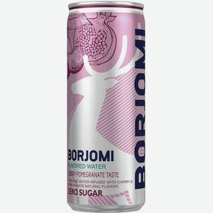 Напиток Borjomi Flavored Water с ароматами Вишни и граната сильногазированный, 0,33 л