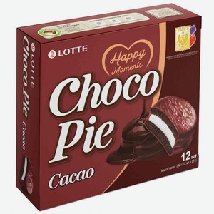 Пирожное Choco Pie Lotte Сacao, 336 г