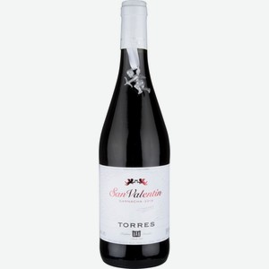 Вино San Valentin Garnacha Torres красное сухое 14,5 % алк., Испания, 0,75 л