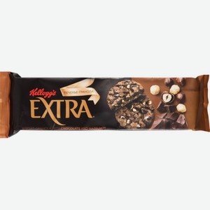Печенье-гранола сдобное Kellogg s Extra с шоколадом и фундуком, 150 г