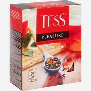 Чай чёрный Tess Pleasure с шиповником и яблоком, 100×1,5 г