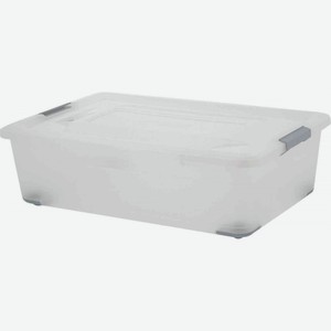 Ящик для хранения Plast Team Bergen с крышкой 25 литров, 56,5×38,5×16,8 см